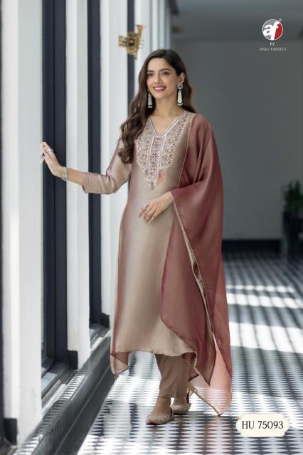 Anju fabrics HU 75093 kurti with plazo set wholesale rate